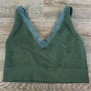 Maurices Green Lace Trim Bra